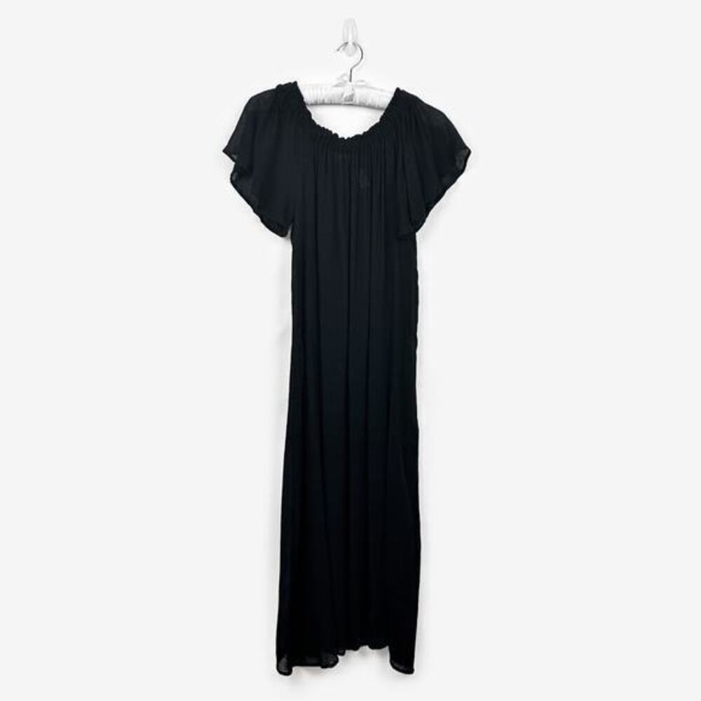 Eberjey Summer Of Love Dress‎ Size S Black Bamboo Cotton Swim Cover Up